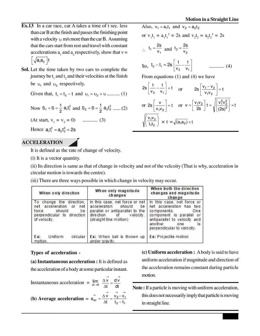 Motion in a Straight Line - Page 18