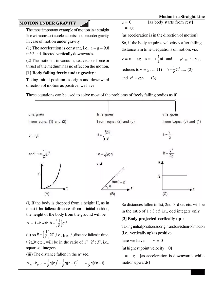 Motion in a Straight Line - Page 6