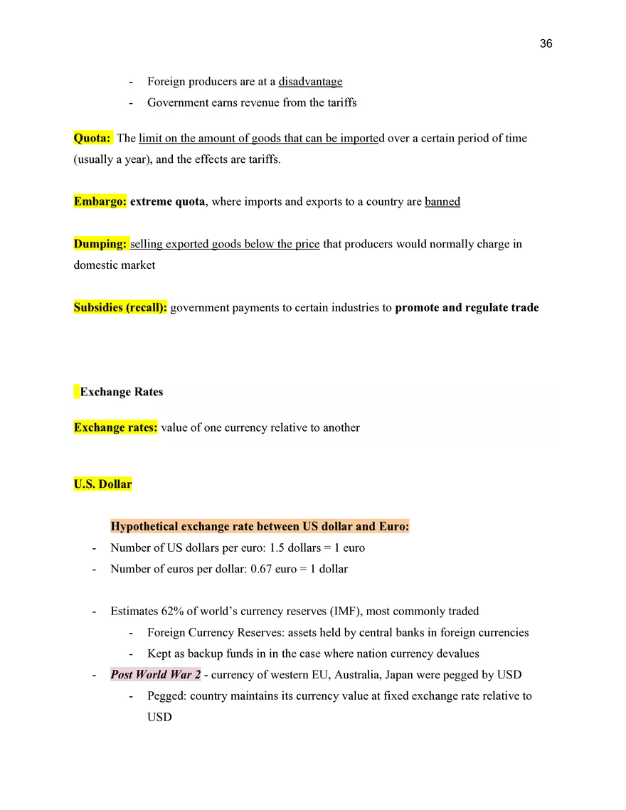 Economics Unit 4 International Economics - Page 4
