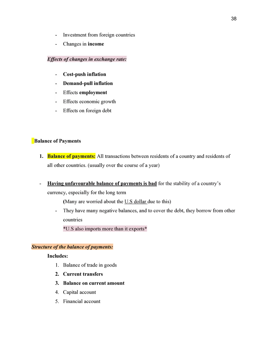 Economics Unit 4 International Economics - Page 6