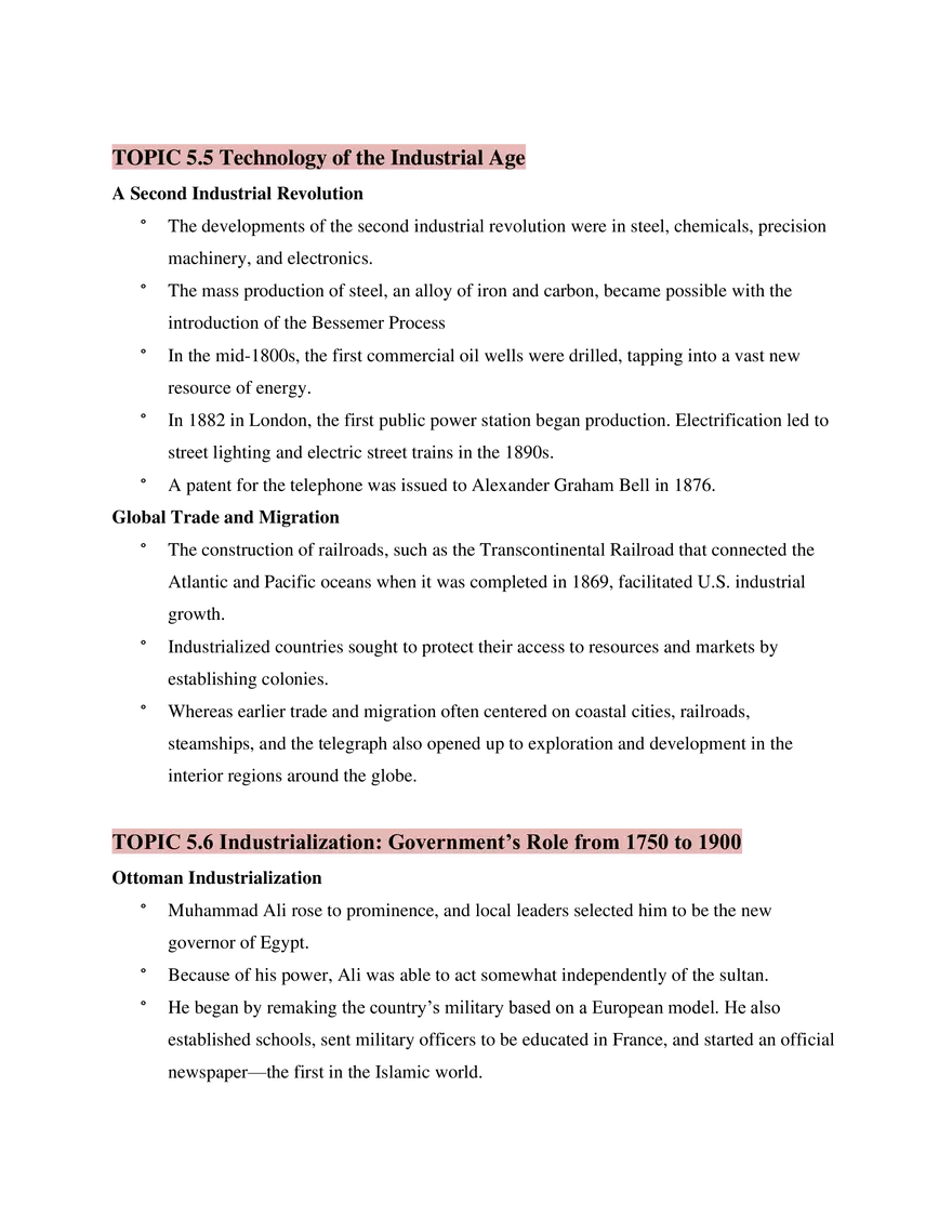 AP World History Unit 5 Revolutions - Page 5