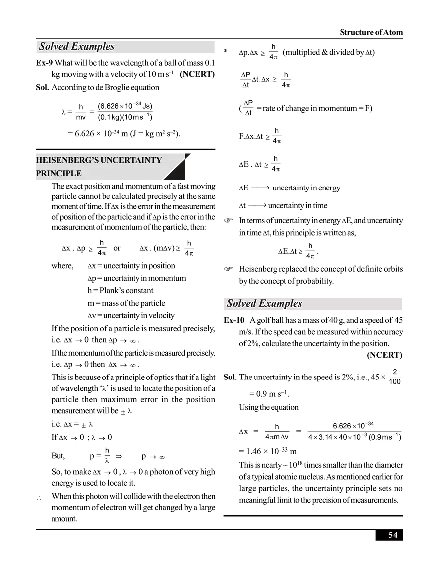 Structure of Atom - Page 10
