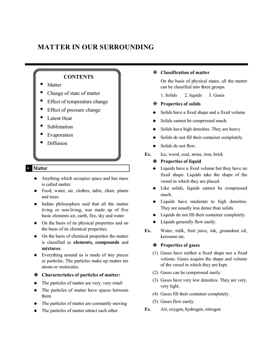 Matter in Our Surrounding - Page 1