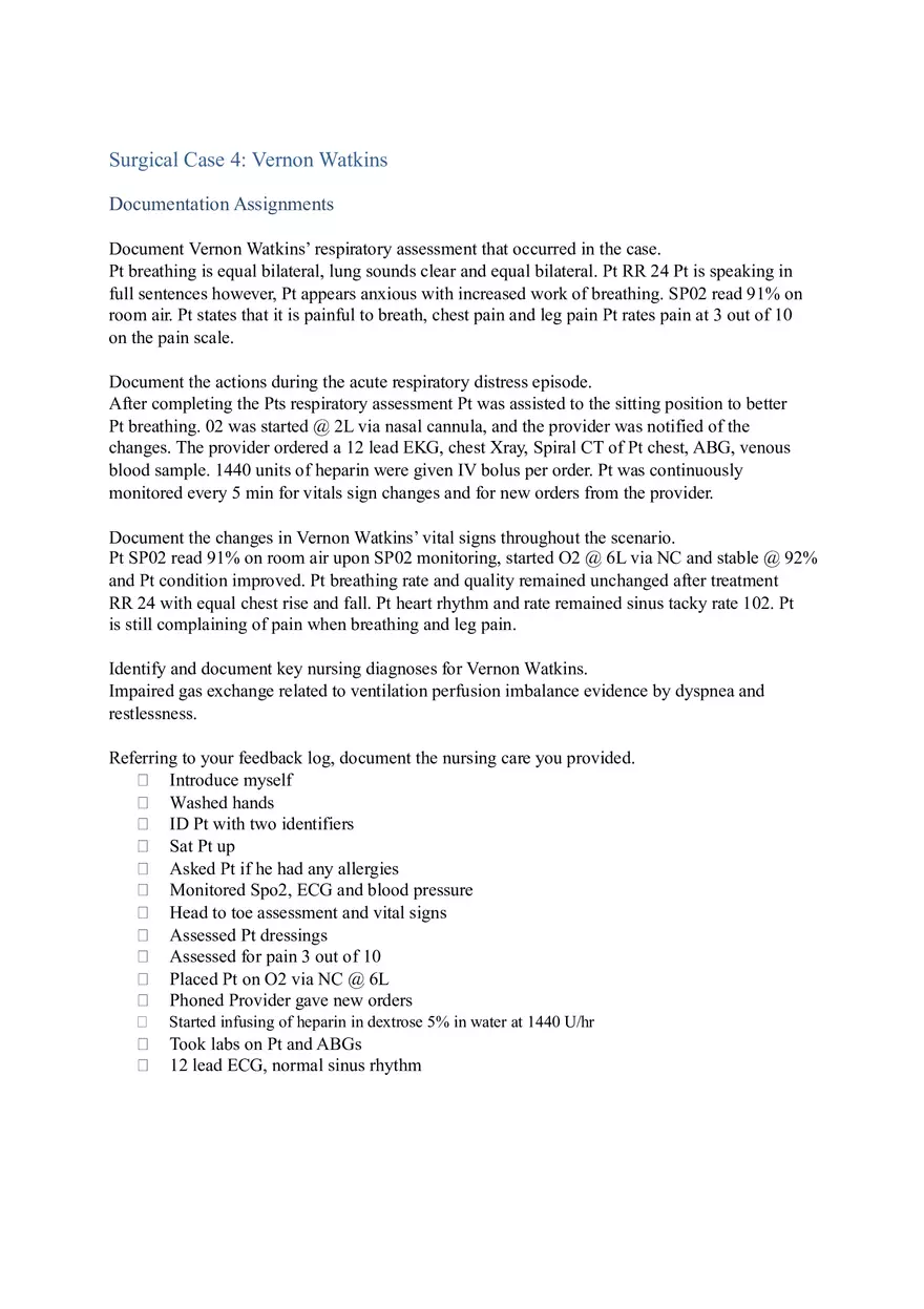 Surgical Case 4 Vernon Watkins - Page 1