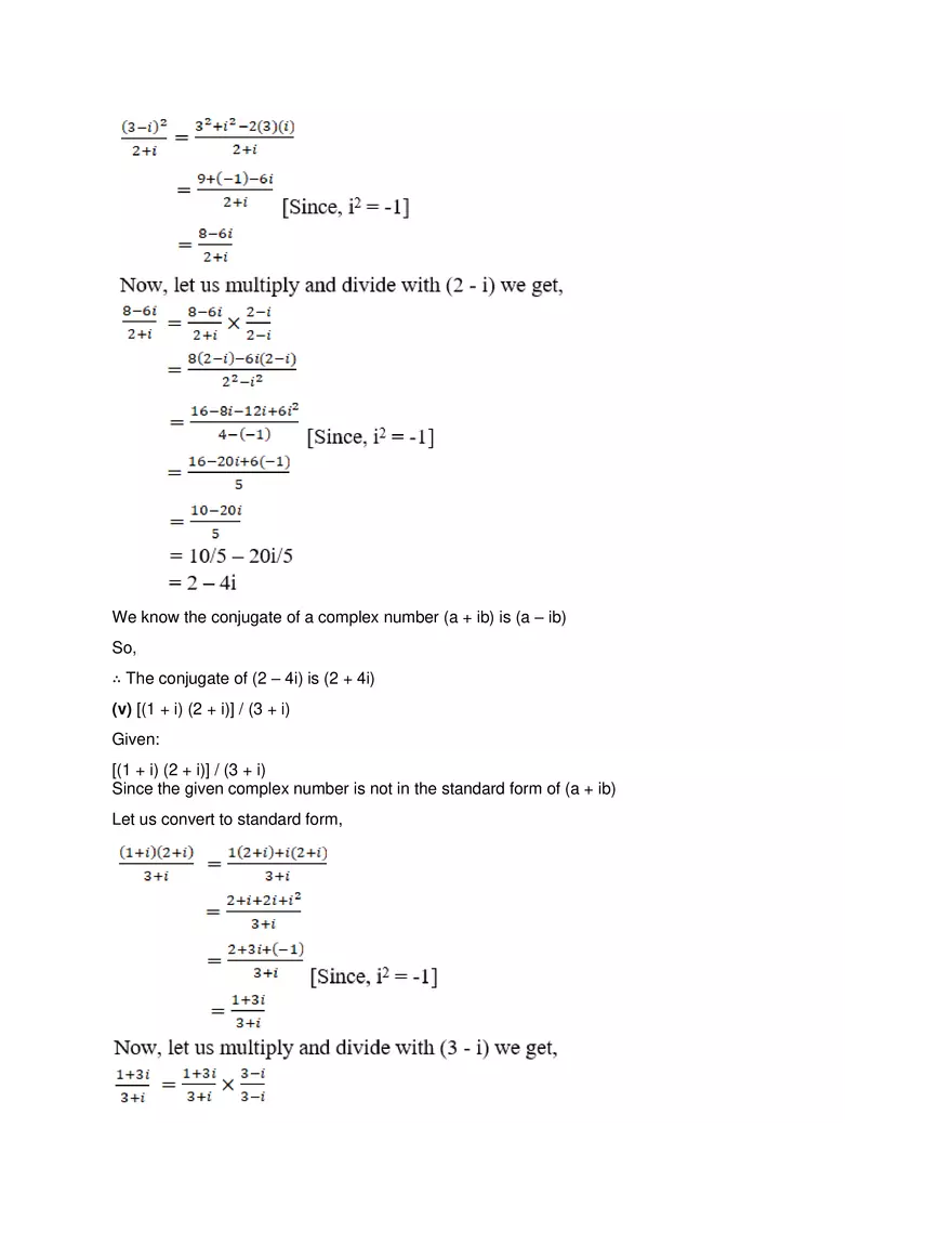 RD Sharma Solutions for Class 11 Maths Chapter 13 Complex - Page 8