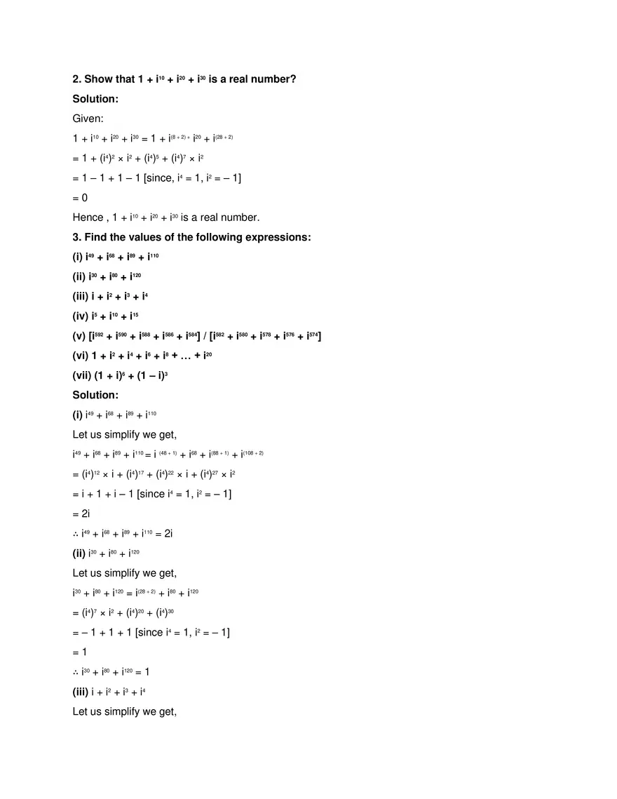 RD Sharma Solutions for Class 11 Maths Chapter 13 Complex - Page 13