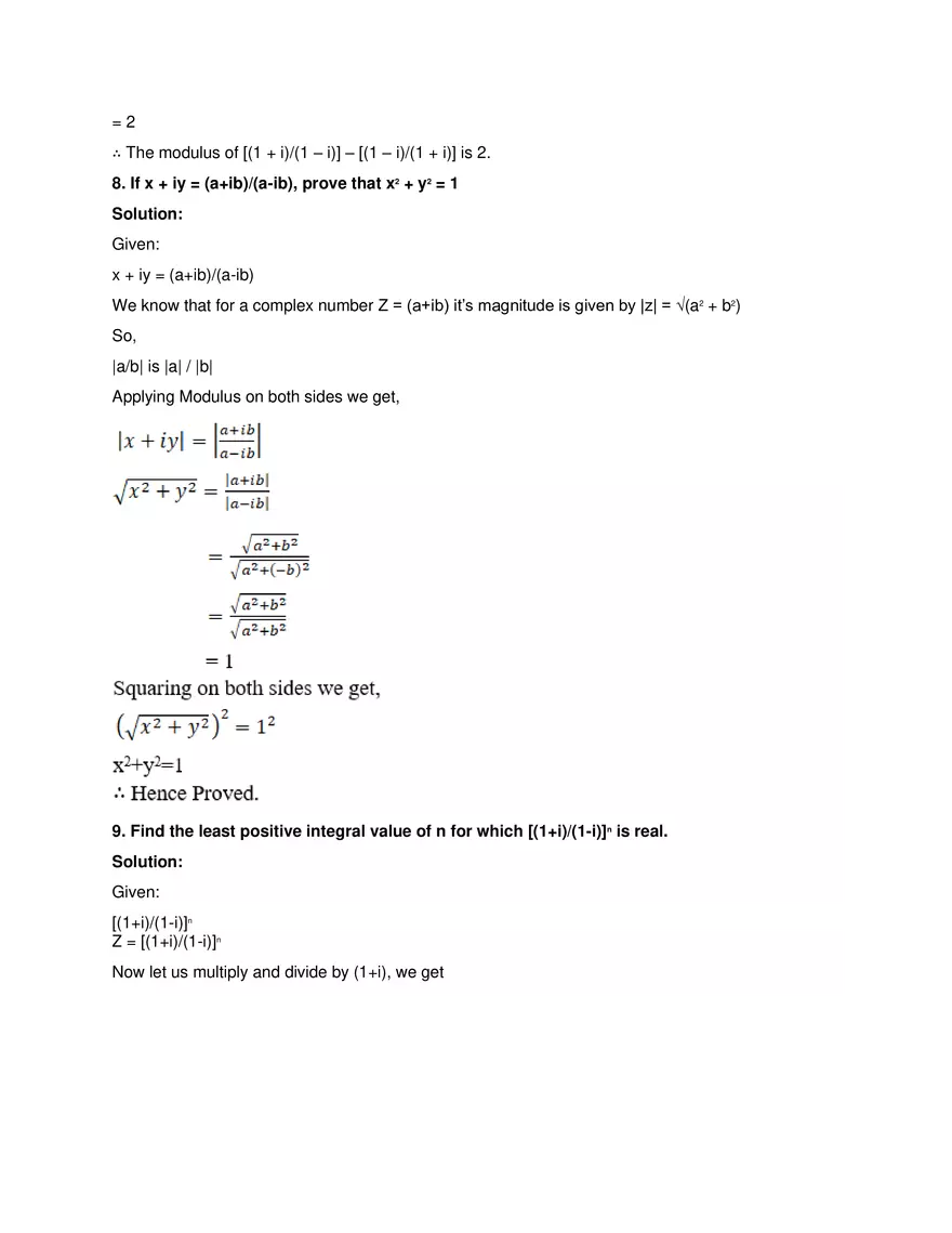 RD Sharma Solutions for Class 11 Maths Chapter 13 Complex - Page 17