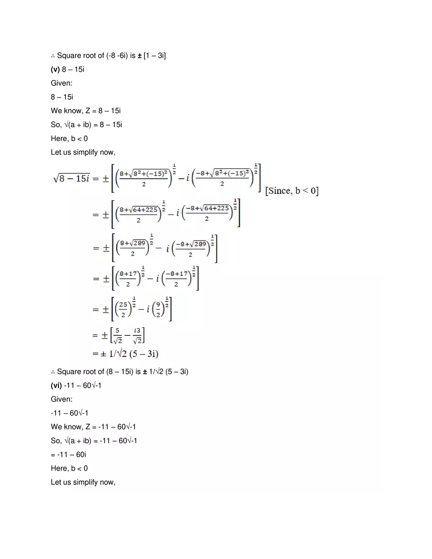 RD Sharma Solutions for Class 11 Maths Chapter 13 Complex - Page 26