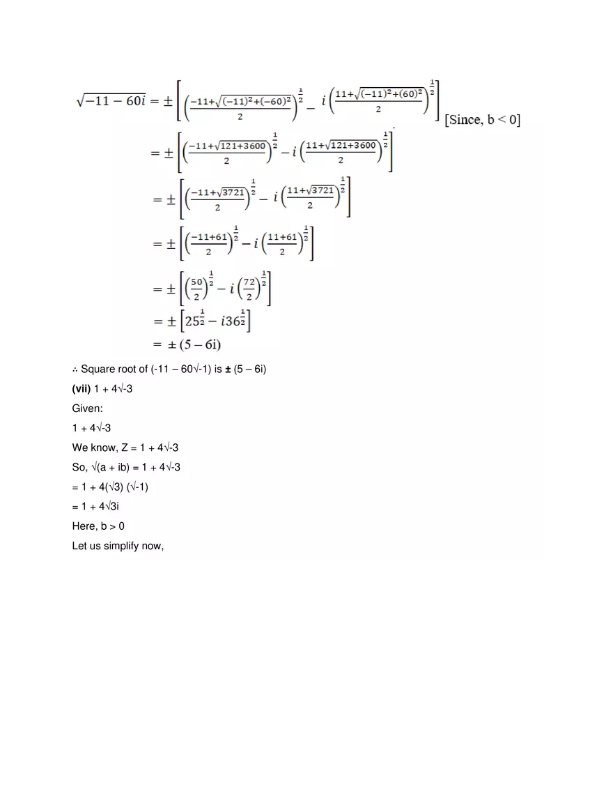 RD Sharma Solutions for Class 11 Maths Chapter 13 Complex - Page 27