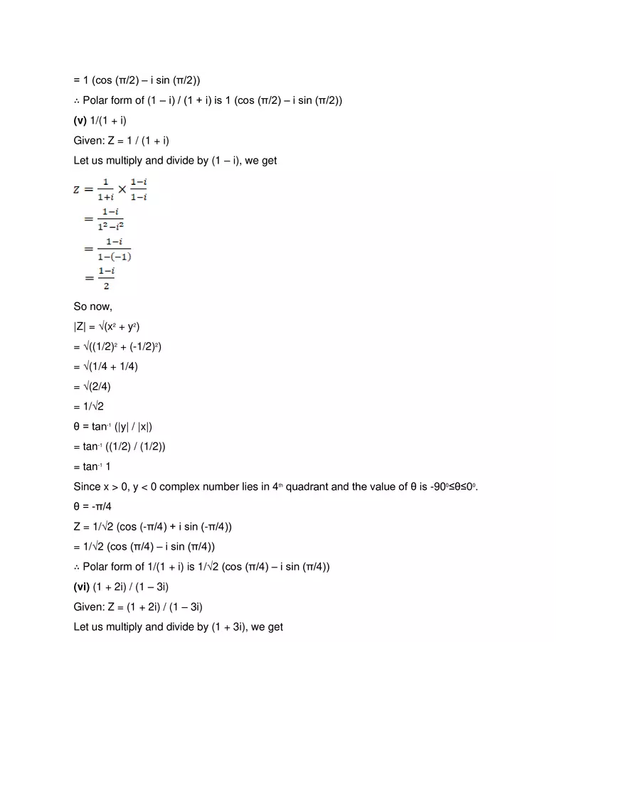 RD Sharma Solutions for Class 11 Maths Chapter 13 Complex - Page 33