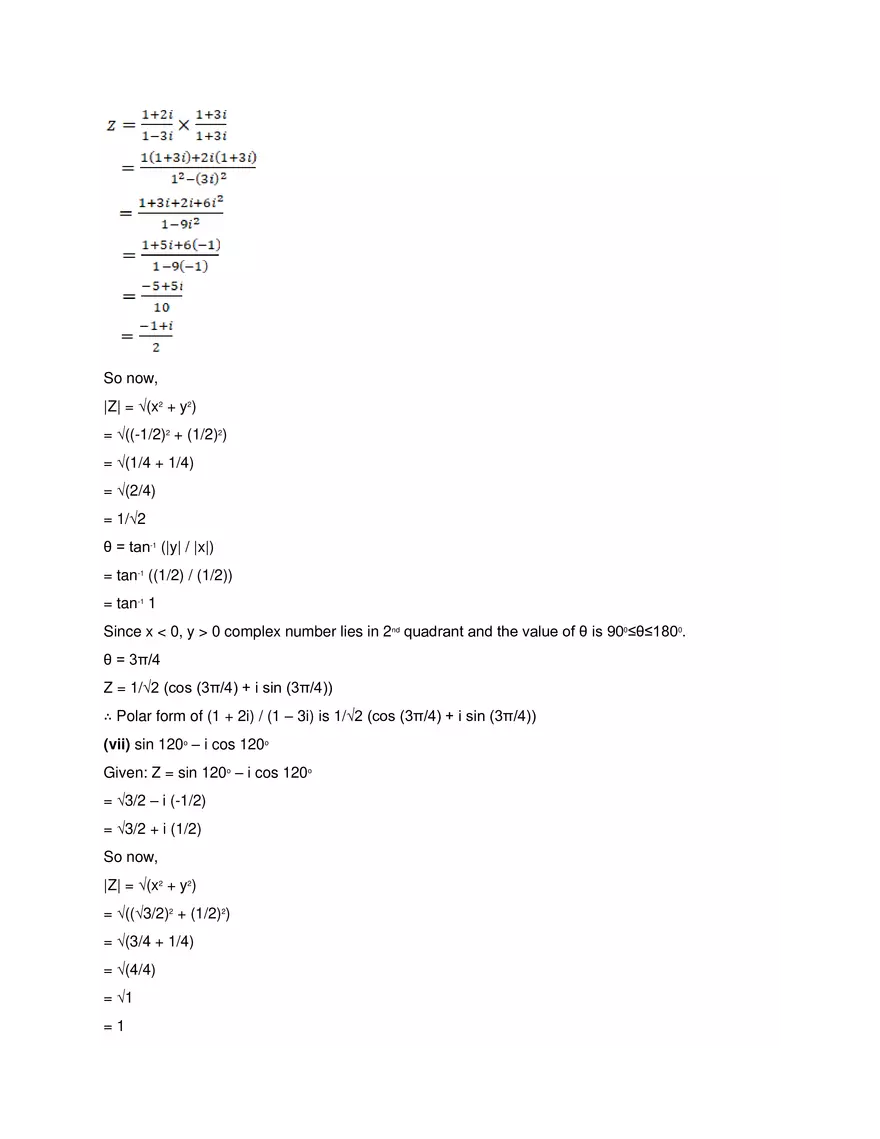 RD Sharma Solutions for Class 11 Maths Chapter 13 Complex - Page 34