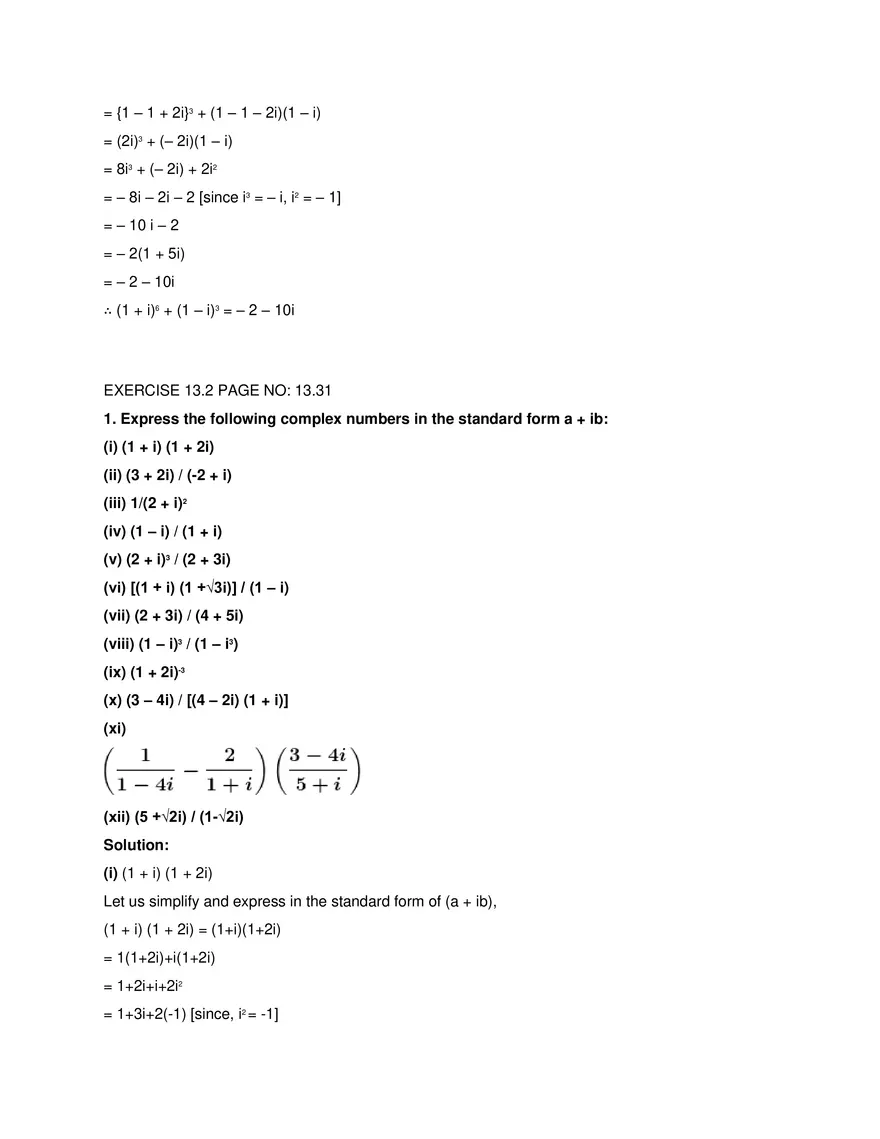 RD Sharma Solutions for Class 11 Maths Chapter 13 Complex - Page 35