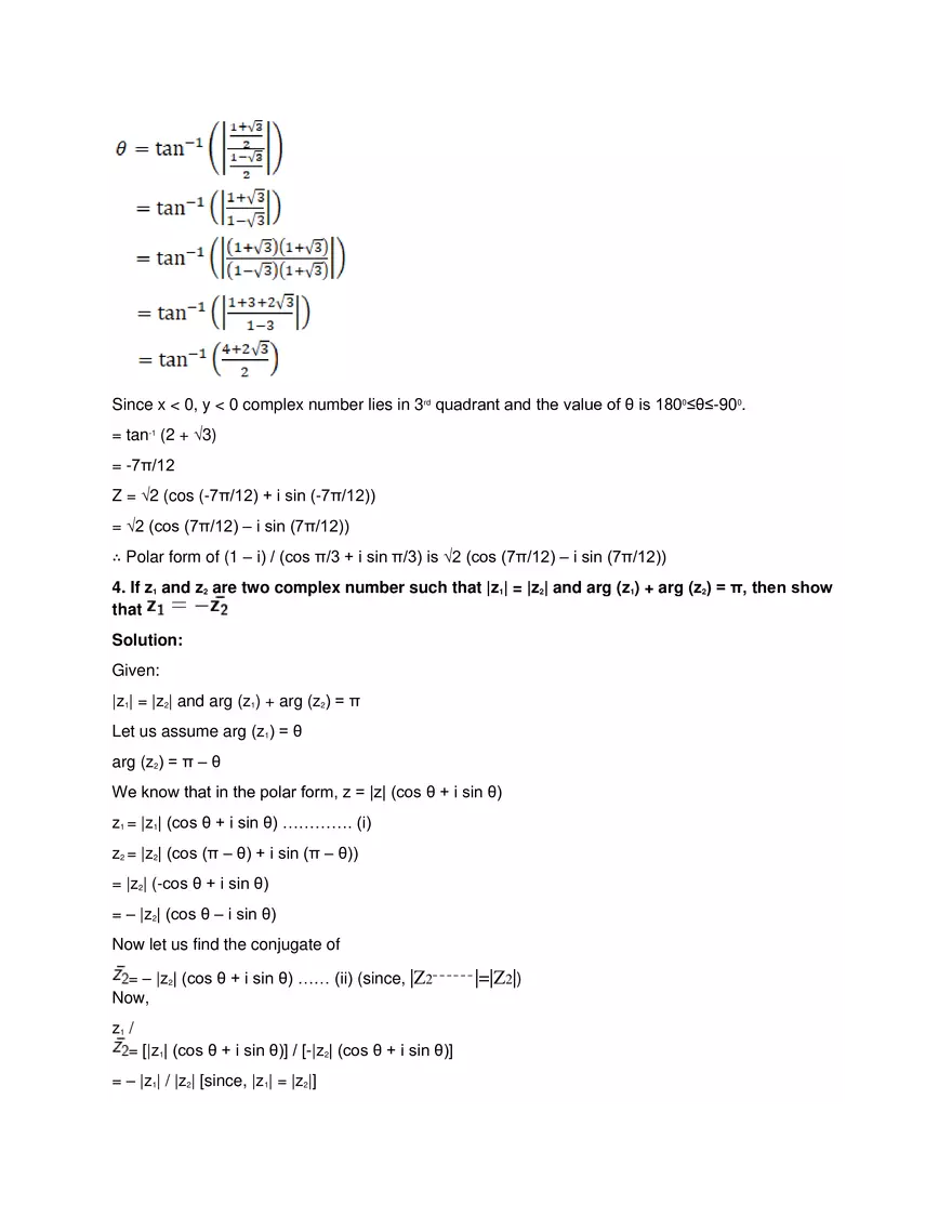 RD Sharma Solutions for Class 11 Maths Chapter 13 Complex - Page 44