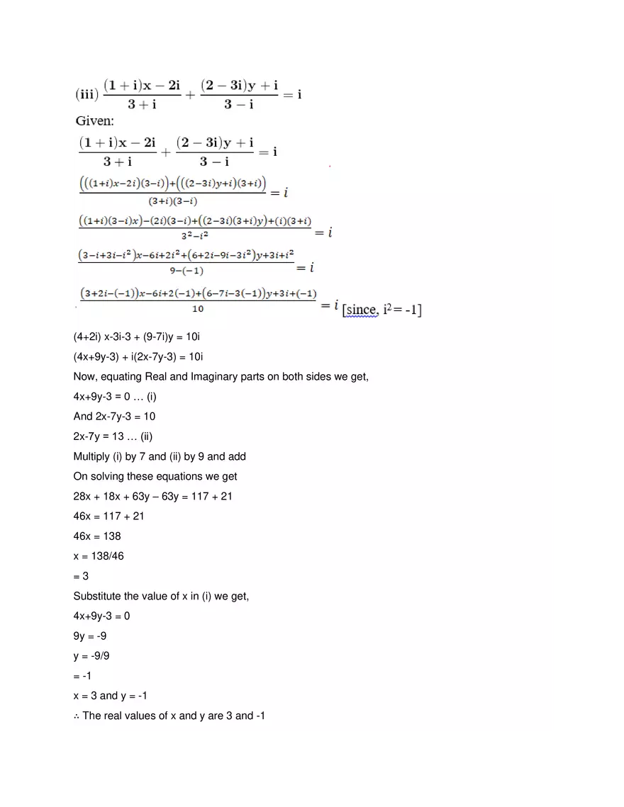 RD Sharma Solutions for Class 11 Maths Chapter 13 Complex - Page 5