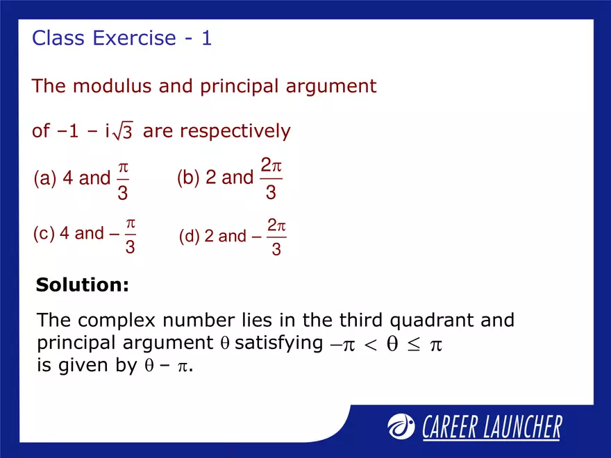Lecture 19: Complex Numbers 1 - Page 33