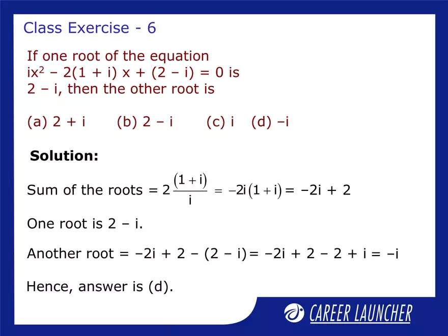 Lecture 19: Complex Numbers 1 - Page 42