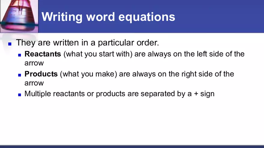 4.1 Introduction to Chemical Reactions - Page 13
