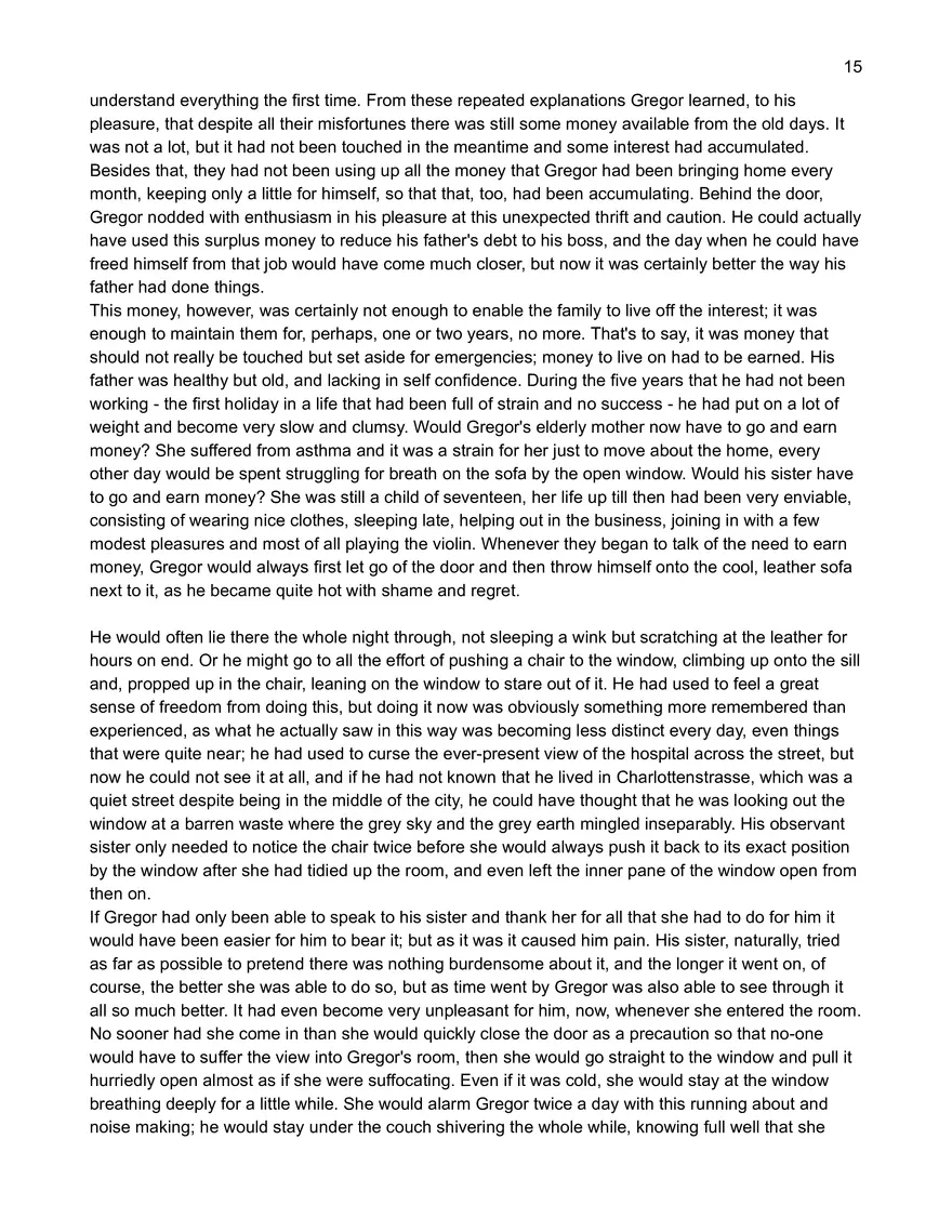 Text: Metamorphosis by Franz Kafka - Page 7