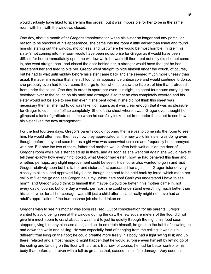 Text: Metamorphosis by Franz Kafka - Page 8