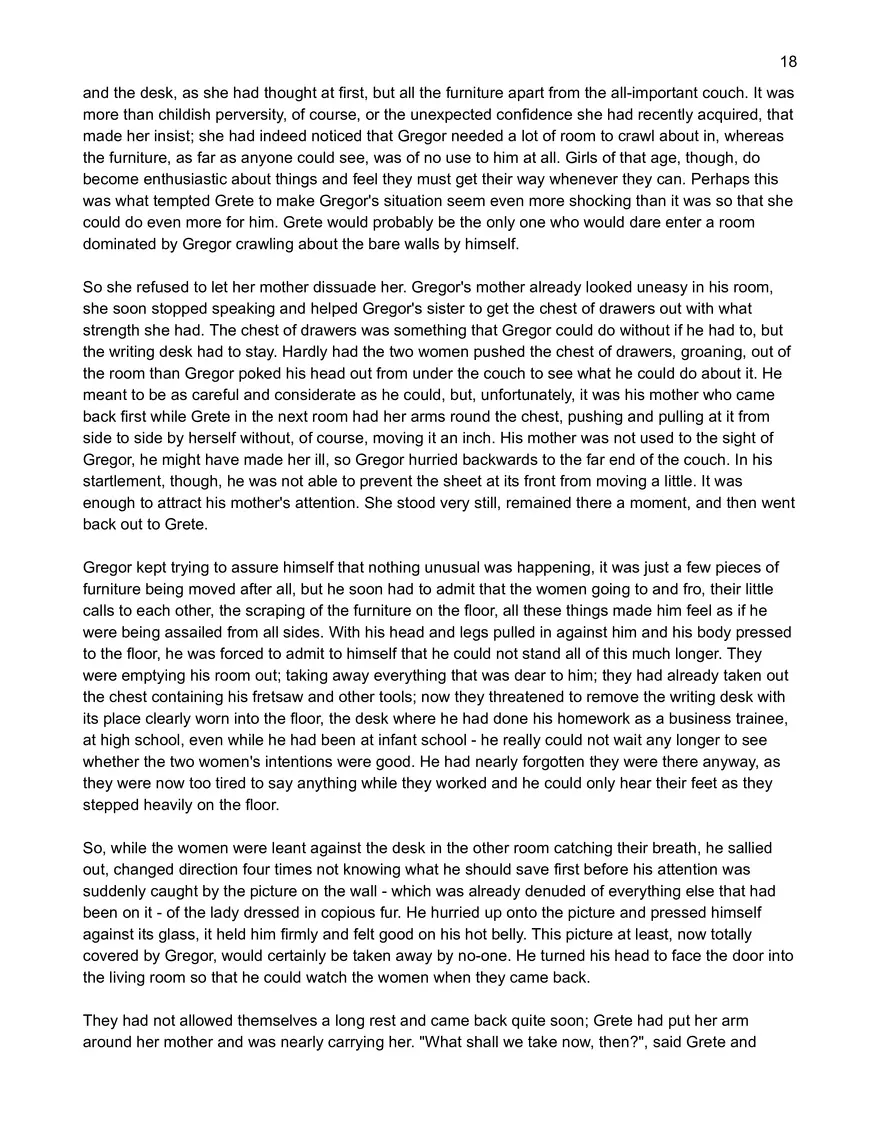 Text: Metamorphosis by Franz Kafka - Page 10