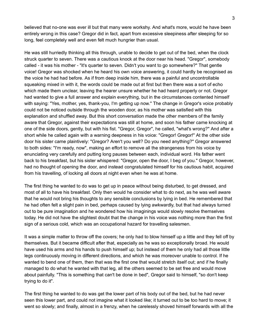 Text: Metamorphosis by Franz Kafka - Page 13