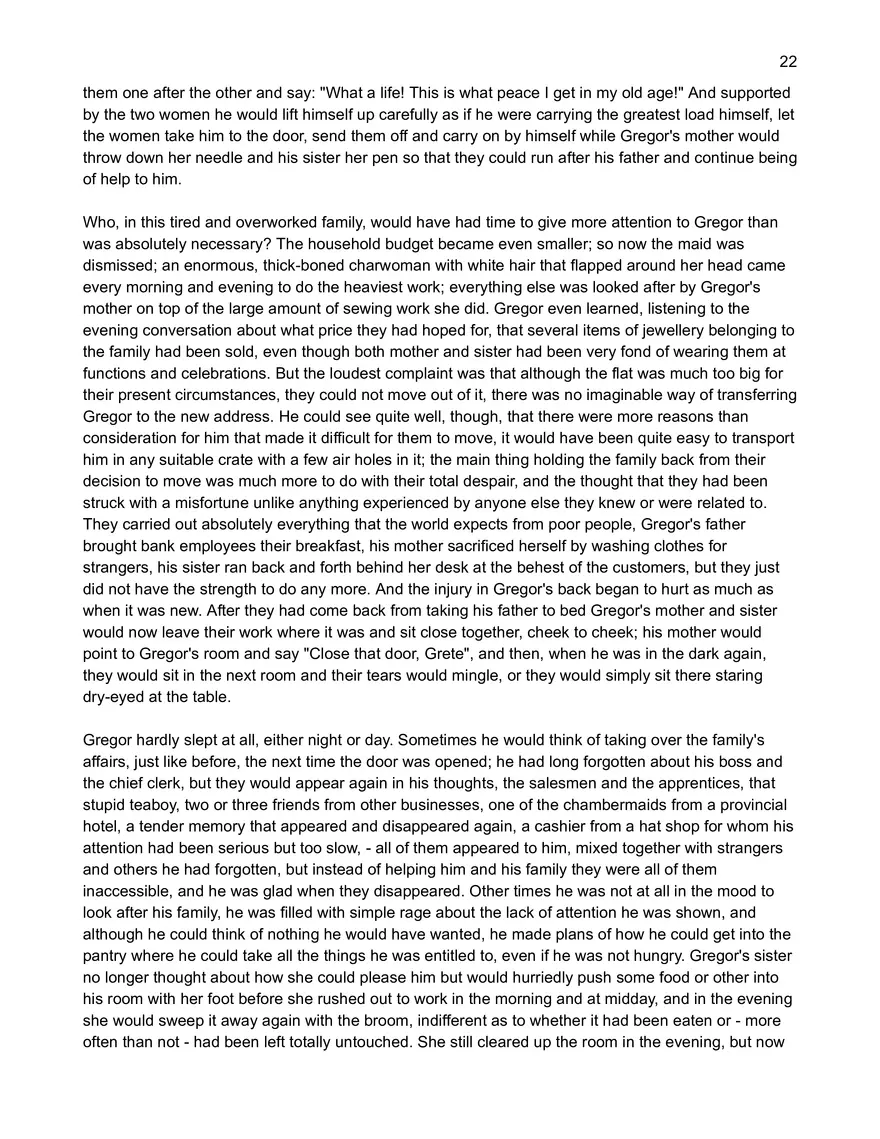 Text: Metamorphosis by Franz Kafka - Page 15