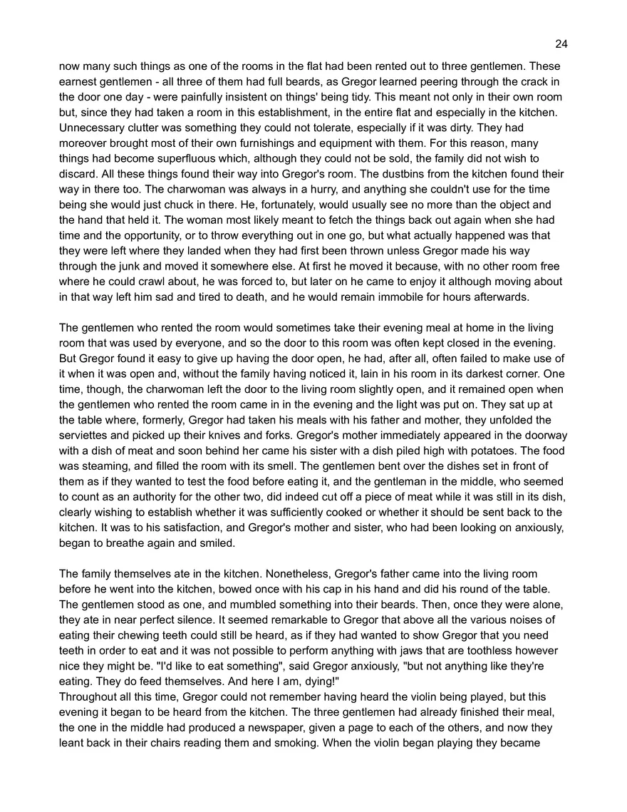 Text: Metamorphosis by Franz Kafka - Page 17