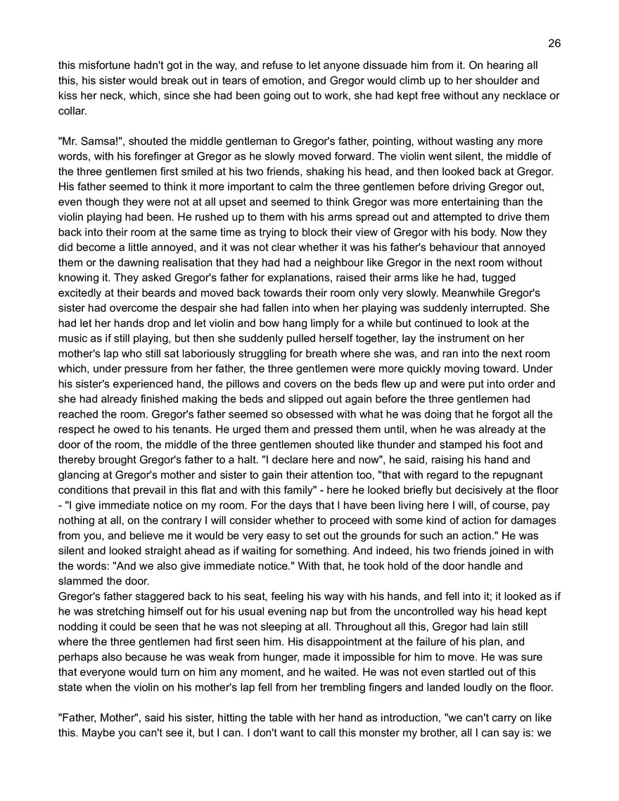 Text: Metamorphosis by Franz Kafka - Page 19