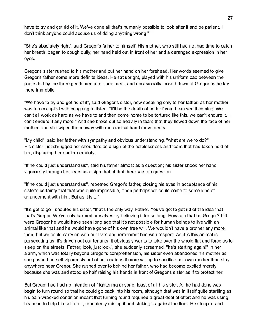 Text: Metamorphosis by Franz Kafka - Page 20