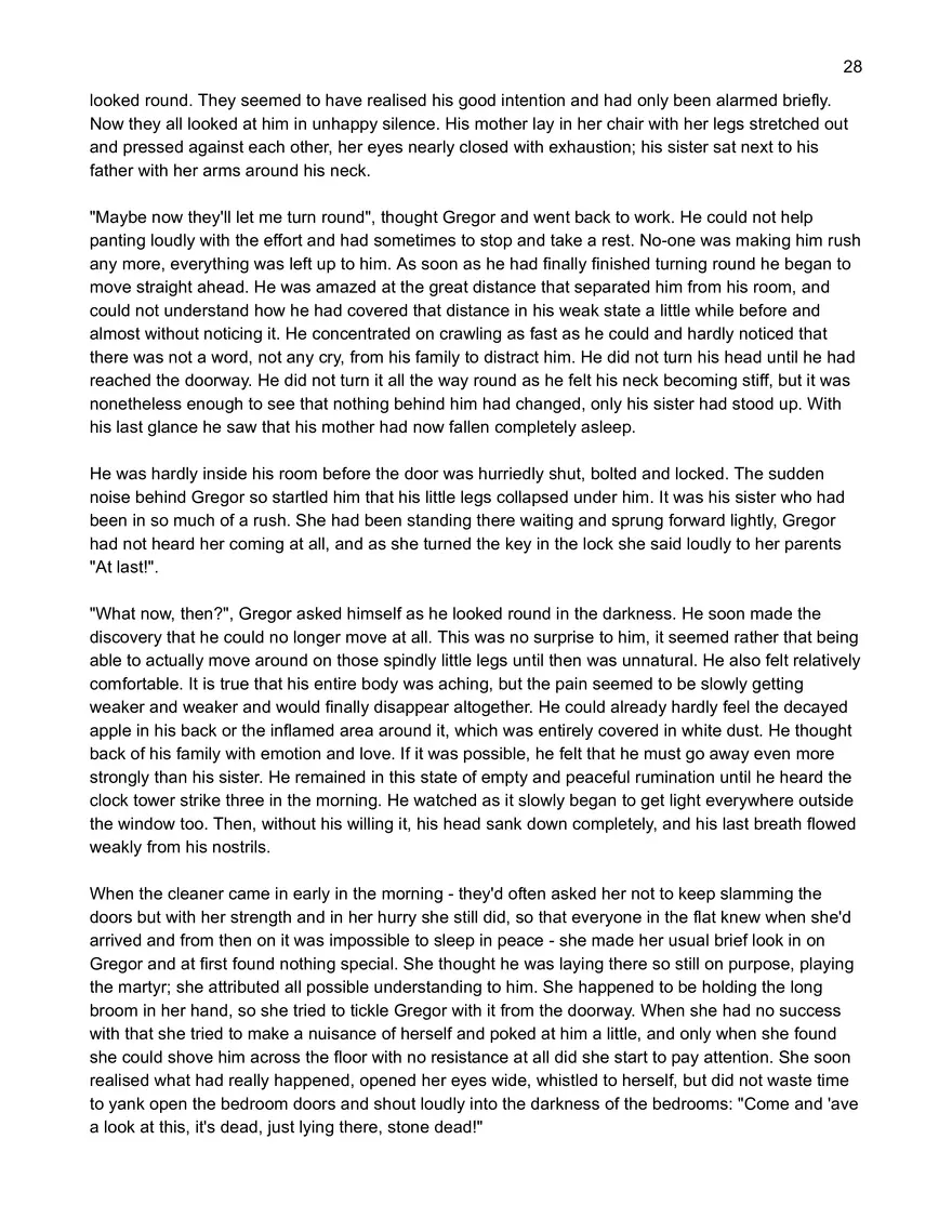 Text: Metamorphosis by Franz Kafka - Page 21