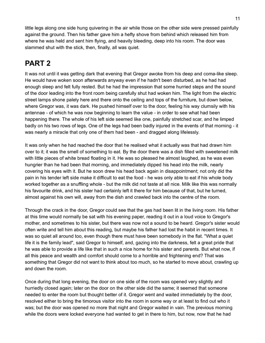 Text: Metamorphosis by Franz Kafka - Page 3