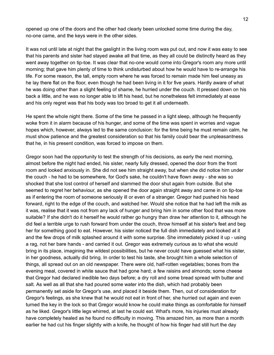 Text: Metamorphosis by Franz Kafka - Page 4