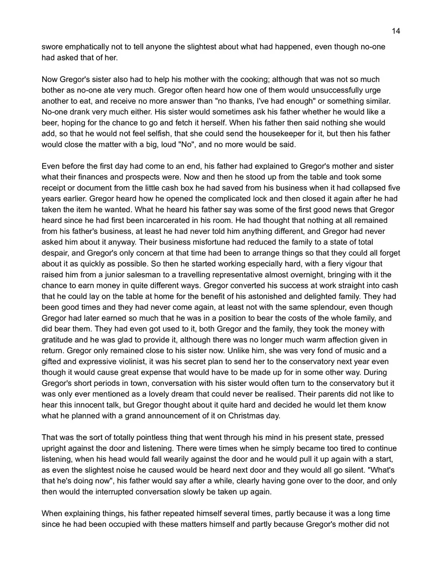 Text: Metamorphosis by Franz Kafka - Page 6