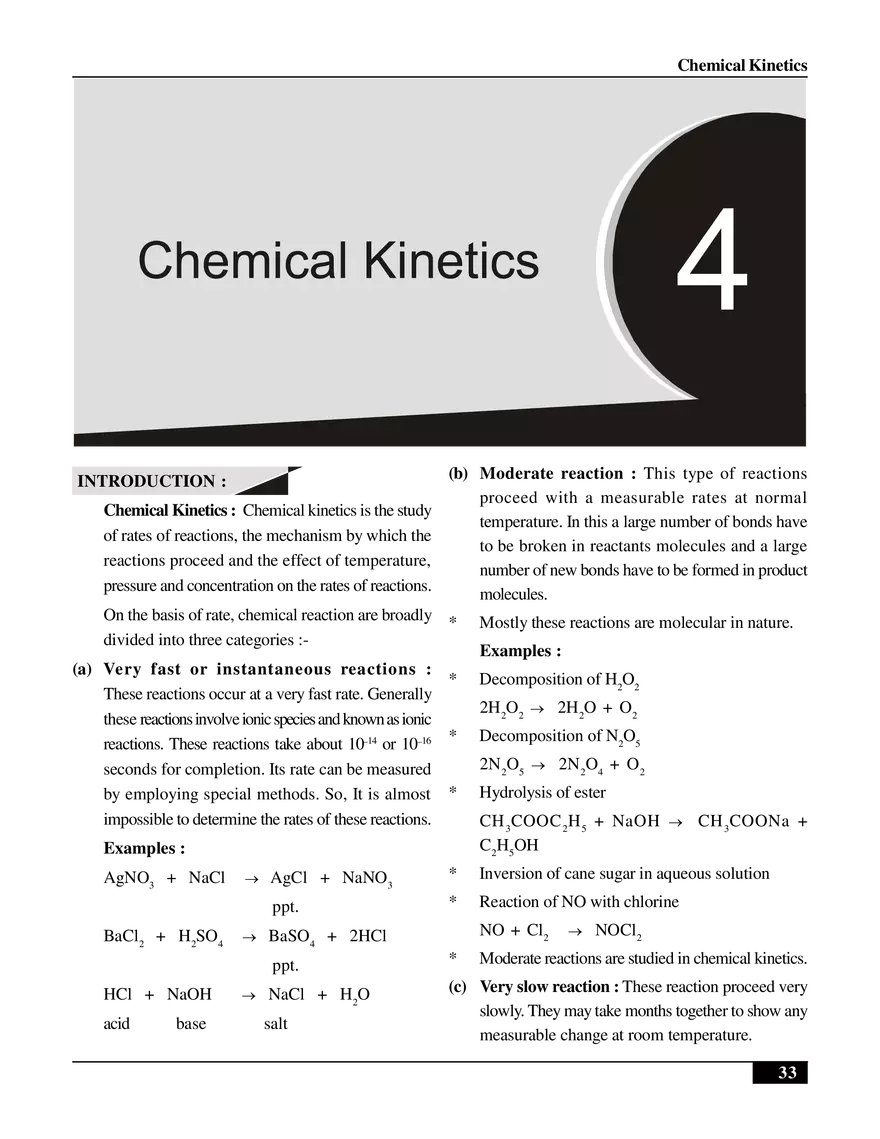 Chemical Kinetics - Page 1