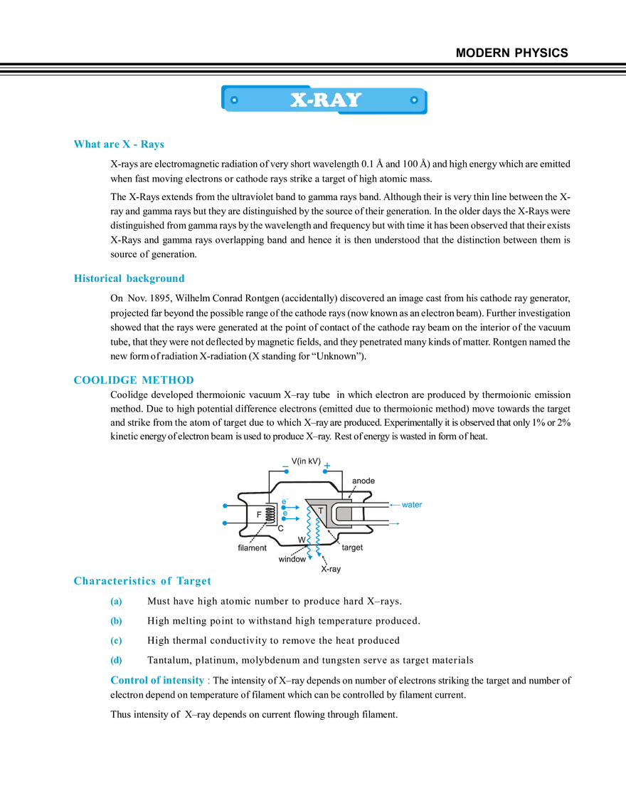 Modern Physics X - Ray - Page 1