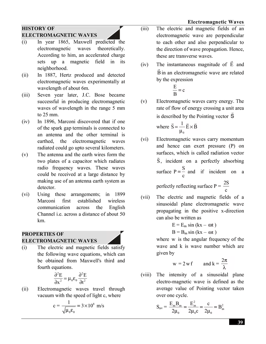 Electromagnetic Waves Notes - Page 7