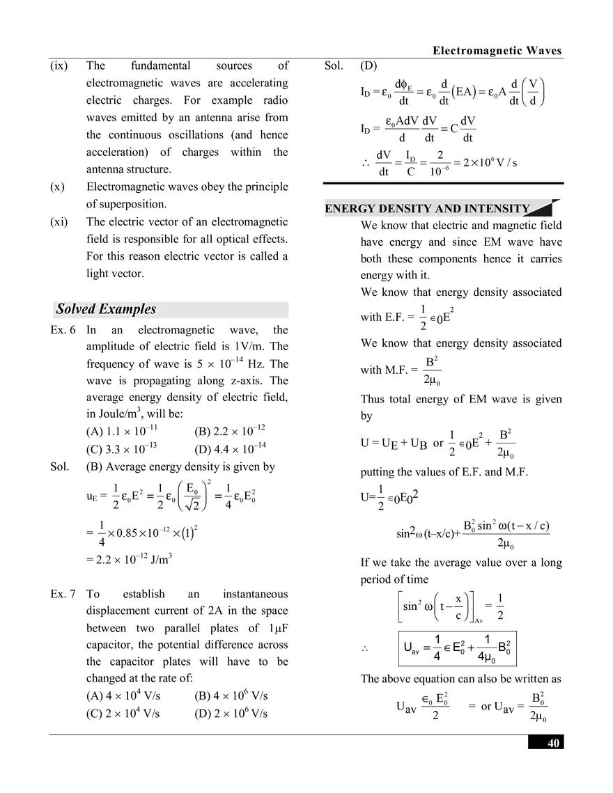 Electromagnetic Waves Notes - Page 8