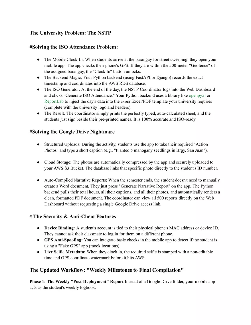 The University Problem: The NSTP - Page 1