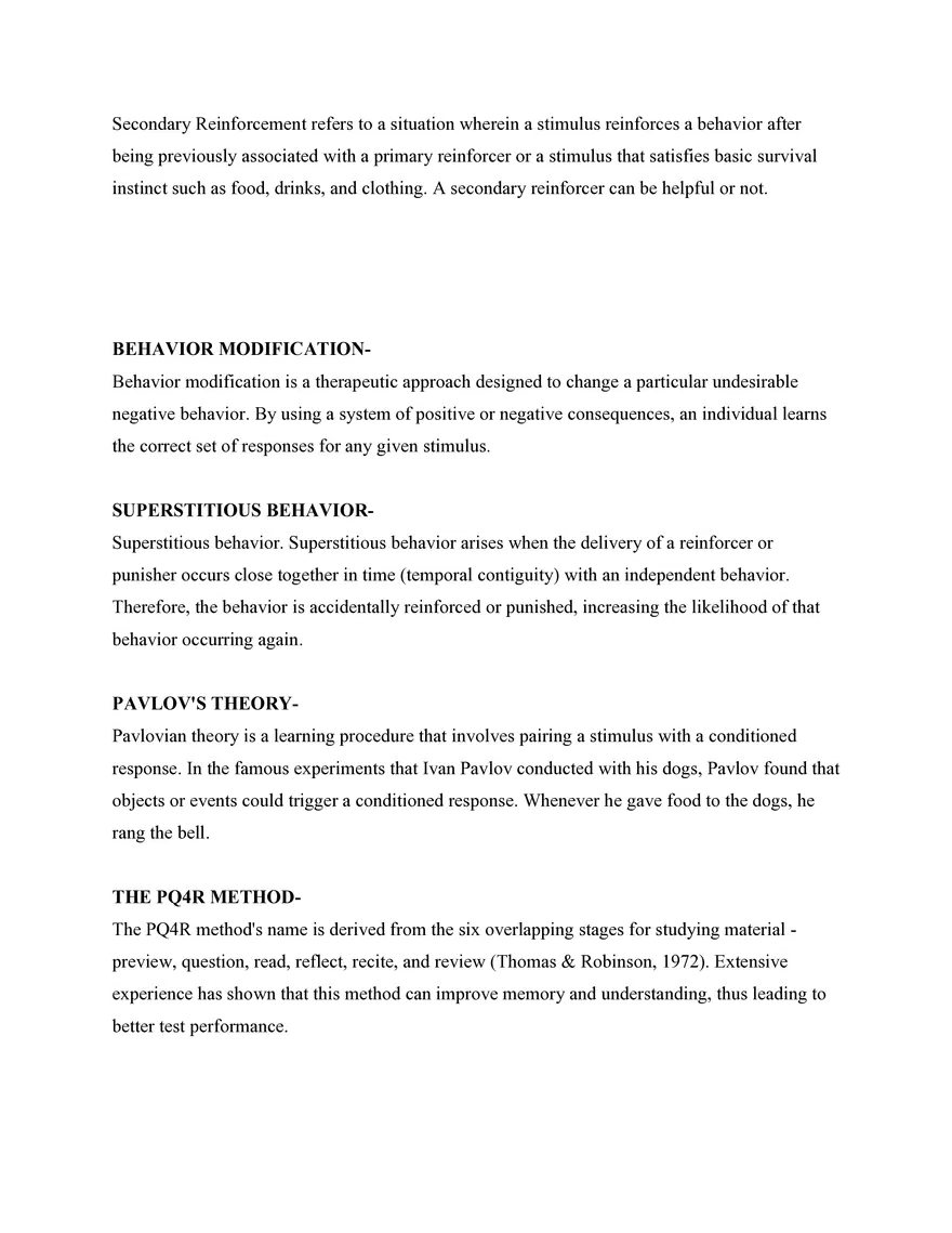 Psychology  6. Learning - Page 4