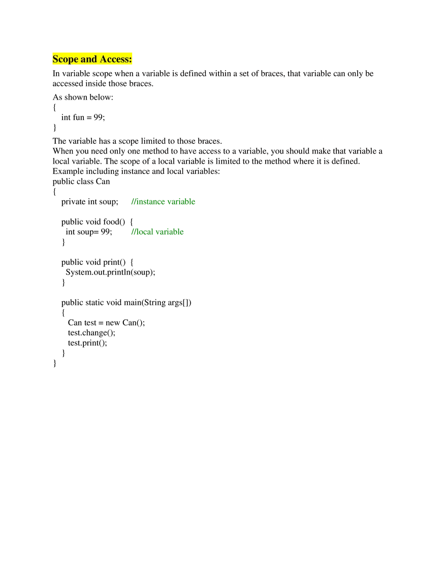 AP Computer Science A   Unit 5 Writing Classes - Page 4