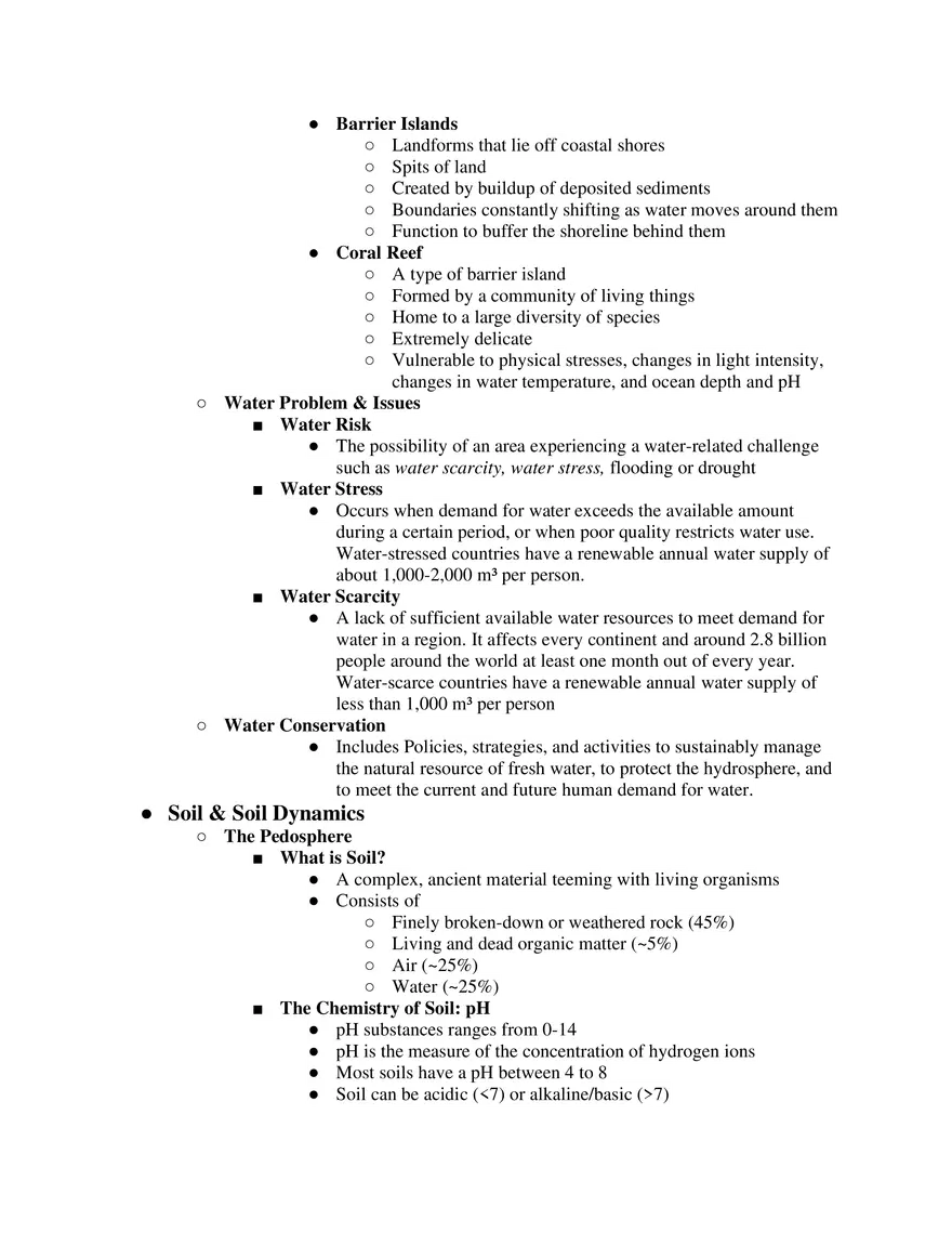 AP Environmental Science Unit 4 Earth Systems and Resources - Page 4