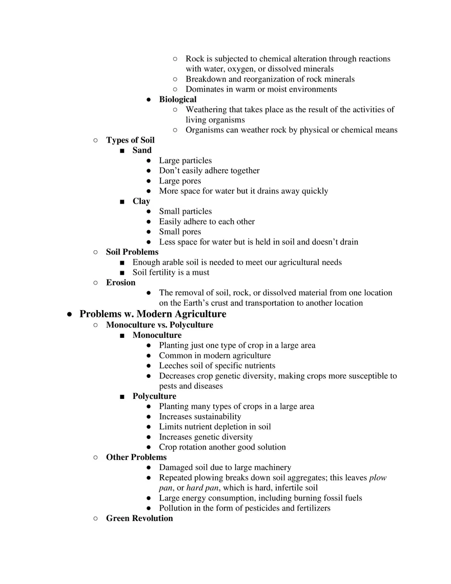 AP Environmental Science Unit 4 Earth Systems and Resources - Page 6