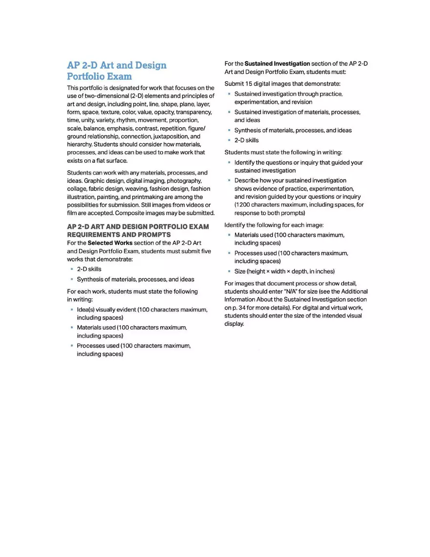 AP Photography AP Studio Art 2D Design - Page 5