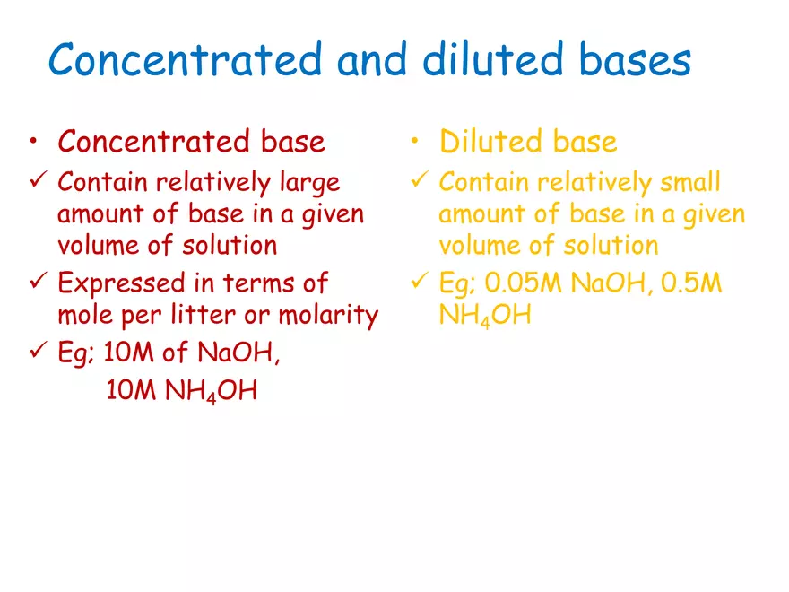 Acids and Bases Some Definitions - Page 20