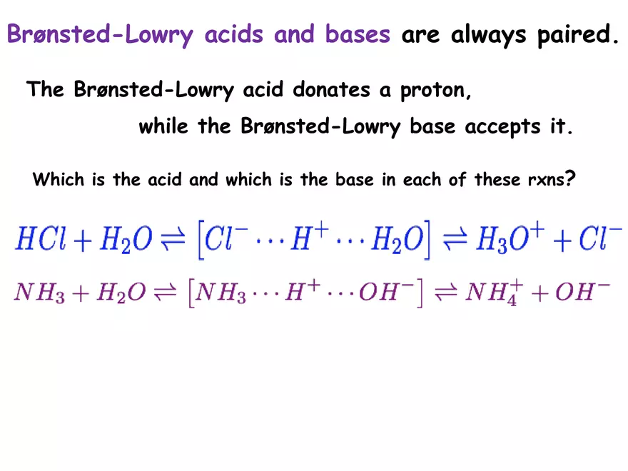Acids and Bases Some Definitions - Page 24