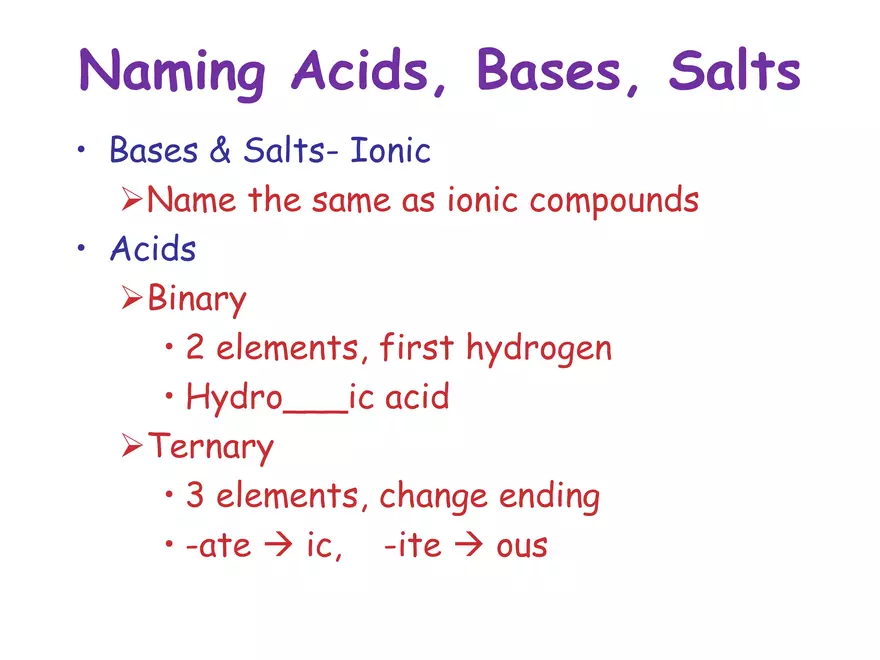 Acids and Bases Some Definitions - Page 25