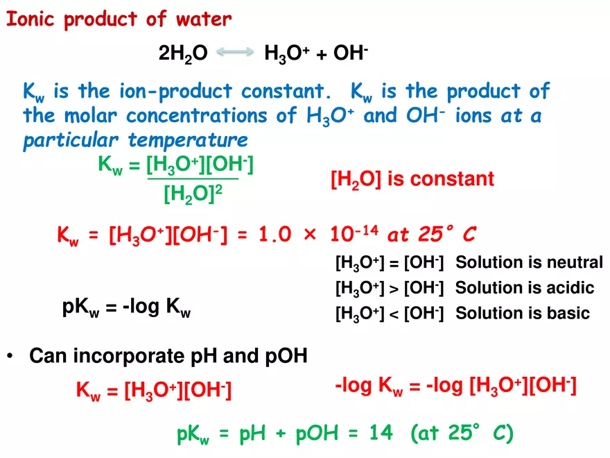 Acids and Bases Some Definitions - Page 34