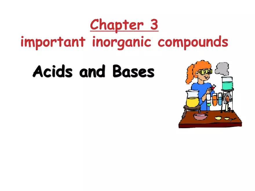 Acids and Bases Some Definitions - Page 1