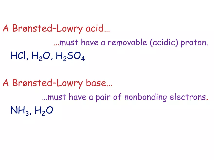Acids and Bases Some Definitions - Page 51