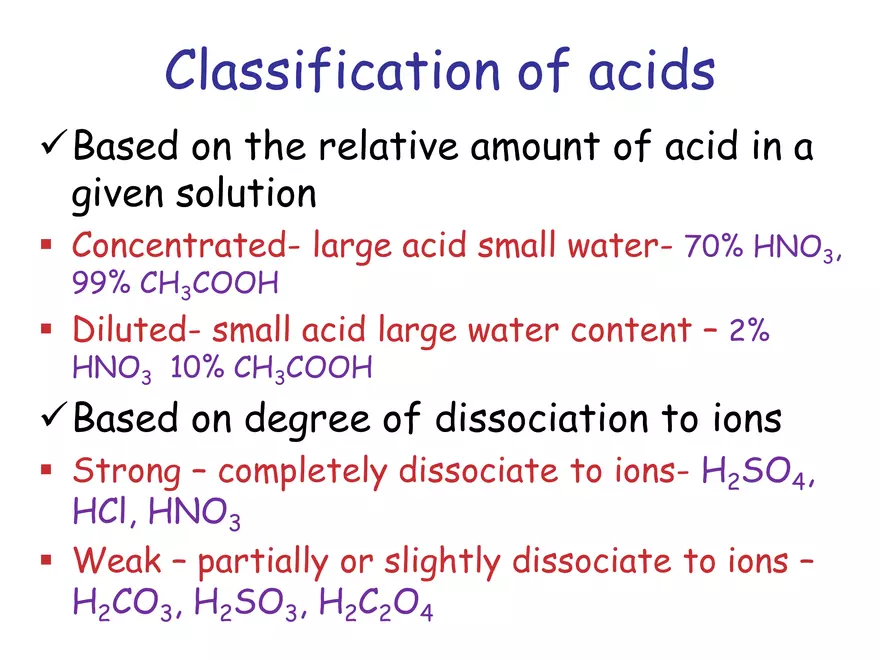 Acids and Bases Some Definitions - Page 6